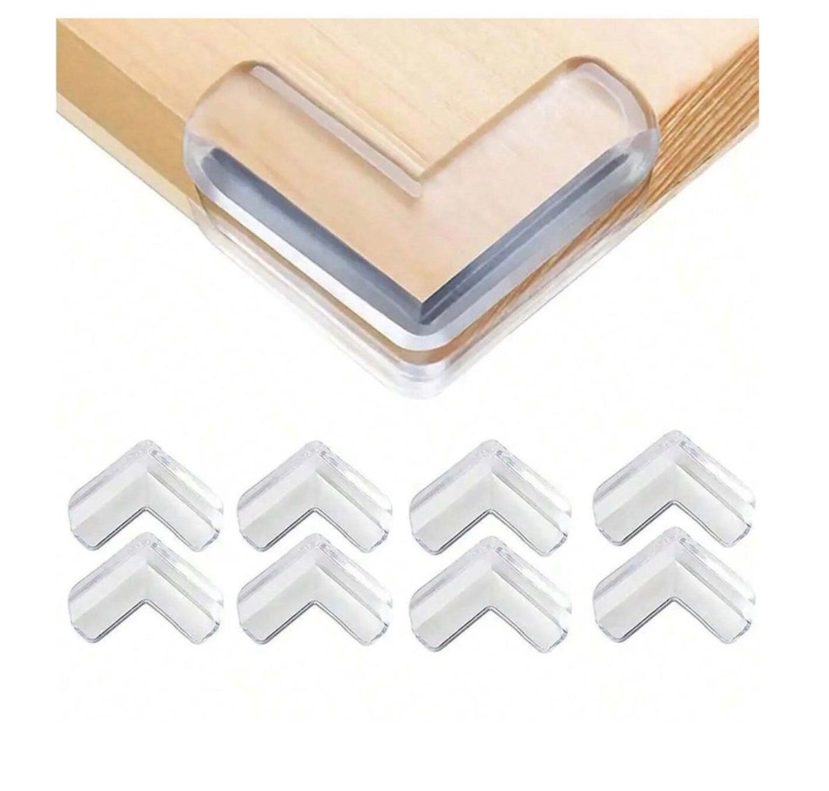 10Piece L - Shape Clear Corner Protectors - Tiny One Proofing South Africa